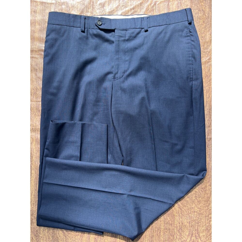Brooks Brothers Regent Fit Blue 100% Wool Dress Pants Trousers Mens 36x30